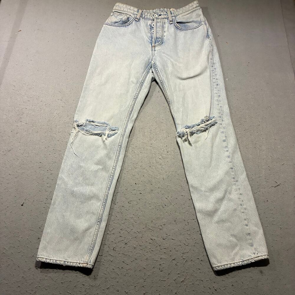 Rag and Bone Rosa Mid Rise Boyfriend Jeans Women’s 25 Rochelle‎ Distressed